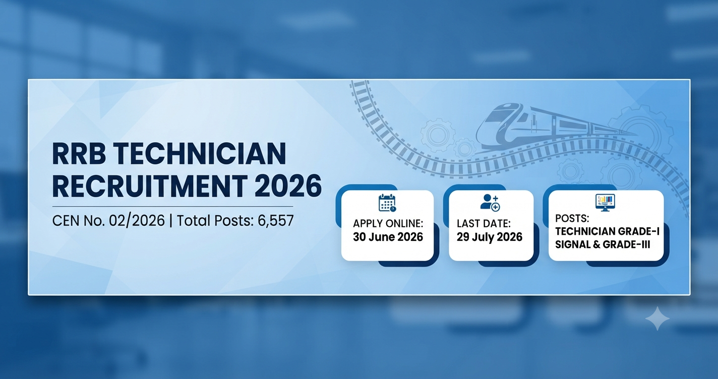 RRB Technician Recruitment 2026